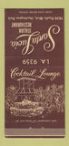 Matchbook Cover - Santa Lucia Italian Restaurant Huntington Park CA 30 Strike