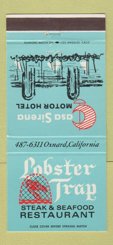 Matchbook Cover - Lobster Trap Steak Seafood Restaurant Oxnard CA 30 Strike