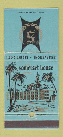 Matchbook Cover - Somerset House Motel Las Vegas NV 30 Strike