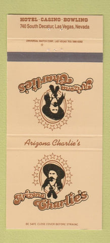 Matchbook Cover - Arizona Charlie's Hotel Casino Las Vegas NV 30 Strike