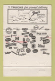 Matchbook Cover - Dean's Pre Mixed Concrete Waseca MN Sioux Falls SD 40 Strike