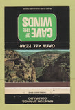 Matchbook Cover - Cave of the Winds Manitou Springs Colorado 40 Strike