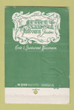 Matchbook Cover - Kolbourn Gardens Sturtevant WI 40 Stick