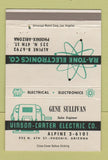 Matchbook Cover - Gene Sullivan Vinson Carter Electric Phoenix AZ 40 Strike