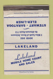 Matchbook Cover - Lakeland Mobile Home Court Sales Dover DE WEAR 40 Strike