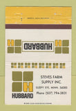 Matchbook Cover - Hubbard Corn Seed? Steves Farm Supply Sleepy Eye MN 40 Strike