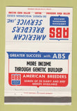Matchbook Cover - American Breeders Dairy Beef De Forest WI 40 Strike