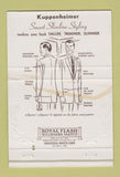 Matchbook Cover - Kuppenheimer Men's Clothes McDevitt's Pawtucket RI 40 Strike