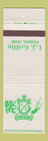 Matchbook Cover - LJ Griffin Funeral Home Westland MI
