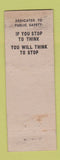 Matchbook Cover - Sharer Funeral Home Albany WI WEAR