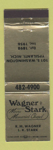 Matchbook Cover - Wagner Stark Funeral Home Ypsilanti MI WEAR