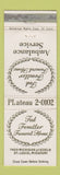 Matchbook Cover - Fendler Funeral Home St Louis MO Ambulance WEAR
