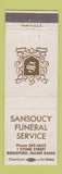 Matchbook Cover - Sansoucy Funeral Home Biddeford ME