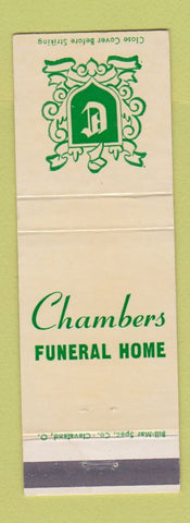 Matchbook Cover - Chambers Funeral Home Cleveland OH