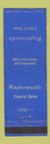 Matchbook Cover - Wingbermuehle Funeral Home St Louis MO