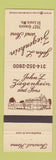 Matchbook Cover - John Ziegenhein Funeral Home St Louis MO