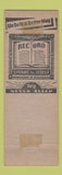 Matchbook Cover - Sheetz Funeral Home Mount Joy PA