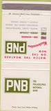Matchbook Cover - Philadelphia National Bank 30 Strike