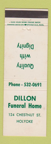 Matchbook Cover - Dillon Funeral Home Holyoke MA