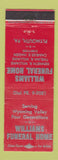 Matchbook Cover - Williams Funeral Home Plymouth MI WORN