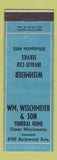 Matchbook Cover - Wm Wischmeier Funeral Home Cleveland OH WEAR