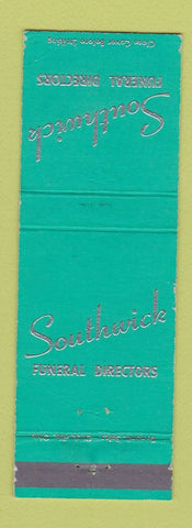 Matchbook Cover - Southwick Funeral Home Columbus OH