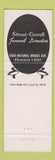 Matchbook Cover - Stroot Carroll Funeral Home St Louis MO