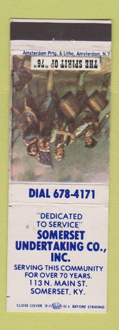 Matchbook Cover - Somerset Undertaking Somerset KY funeral WEAR