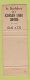 Matchbook Cover - Virginia Polytechnic Institute Tech Hokies Blacksburg VA