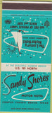 Matchbook Cover - Sandy Shores Motor Hotel Corpus Christi Beach TX 30 Strike