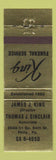 Matchbook Cover - King Funeral Home Philadelphia PA