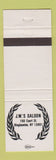 Matchbook Cover - JW's Saloon Binghamton NY
