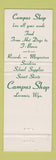 Matchbook Cover - Aegerter's Campus Shop Laramie WY University Wyoming