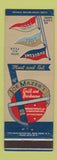 Matchbook Cover - Joe Mazer's Grill BBQ Pittsburgh PA Duquesne Pitt
