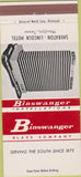 Matchbook Cover - Binswanger Glass Co Houston TX 30 Strike