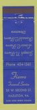 Matchbook Cover - Fierro Funeral Home Hazleton PA