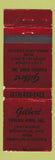 Matchbook Cover - Gilbert Funeral Home Brookville OH WEAR