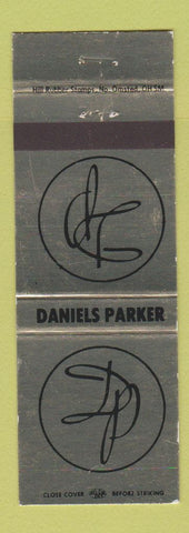 Matchbook Cover - Daniels Parker Funeral Home Lakewood OH