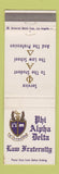 Matchbook Cover - Phi Alpha Delta Law Fraternity