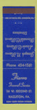 Matchbook Cover - Fierro Funeral Home Hazleton PA
