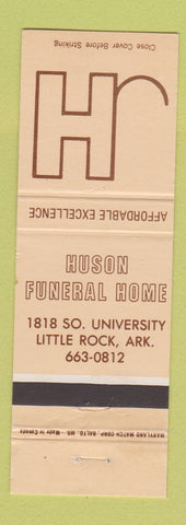 Matchbook Cover - Huson Funeral Home Little Rock AR