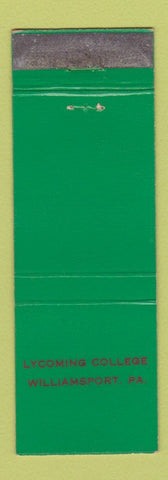 Matchbook Cover - Lycoming College Williamsport PA WEAR