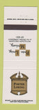 Matchbook Cover - Porter Loring Mortuary Funeral Home San Antonio TX
