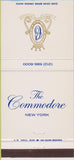 Matchbook Cover - The Commodore Hotel New York City 30 Strike