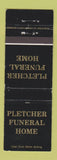 Matchbook Cover - Pletcher Funeral Home Delaware OH WEAR