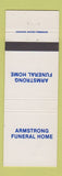 Matchbook Cover - Armstrong Funeral Home
