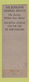 Matchbook Cover - Rohland Funeral Home Lebanon PA Christmas WEAR
