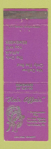 Matchbook Cover - Hair Affair Salon Norristown PA LAVENDER WEAR