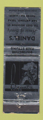 Matchbook Cover - Daniel's Beauty Salon San Antonio TX WORN
