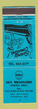 Matchbook Cover - Shell oil gas Guy Brassard Charlesbourg QC